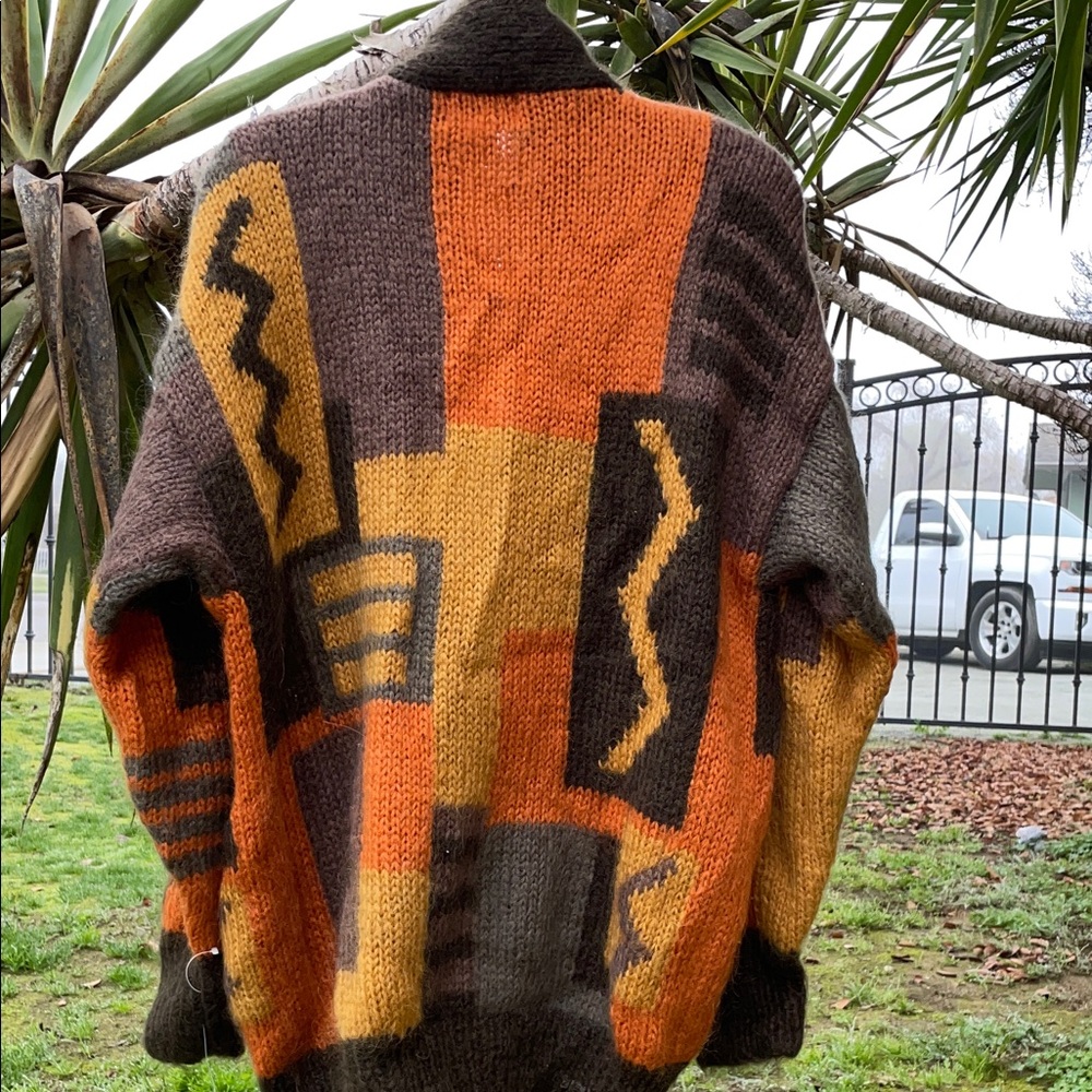 Vintage Rosanna  Multicolor Geometric Pattern Women’s can be unisex Sweater - Picture 5 of 6